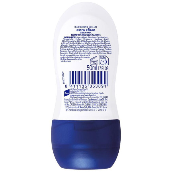 Original Extra - Eficaz Desodorante Roll - On 50ml - Lactovit