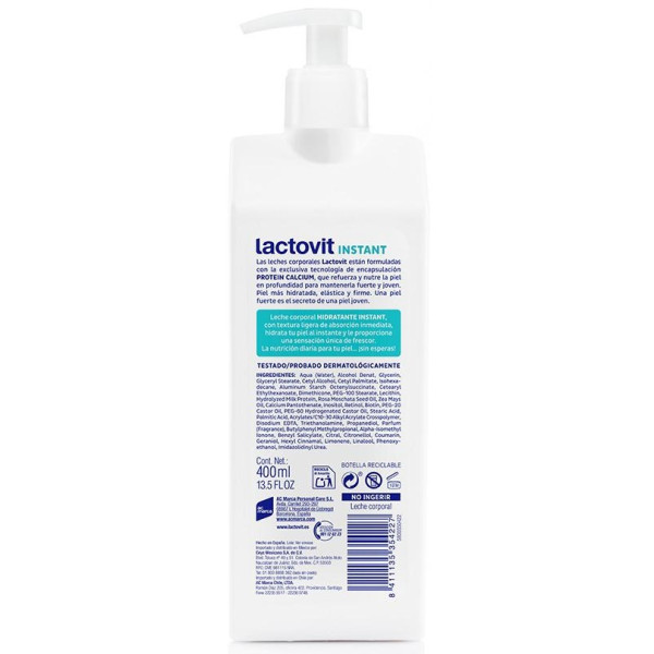 Lactovit Original Instant Leche Corporal 400 Ml