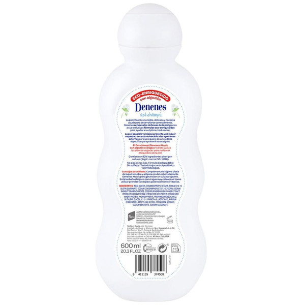 Denenes Protech Piel Atópica Gel-Champú 600Ml