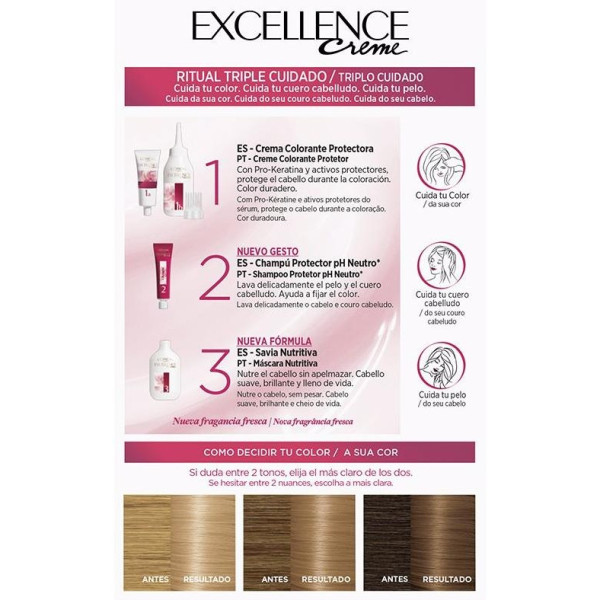 L'Oreal Set Excellence Creme Tint 8 Light Blonde