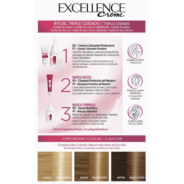 L'Oreal Set Excellence Creme Hair Color 93-Light Golden Light Blonde