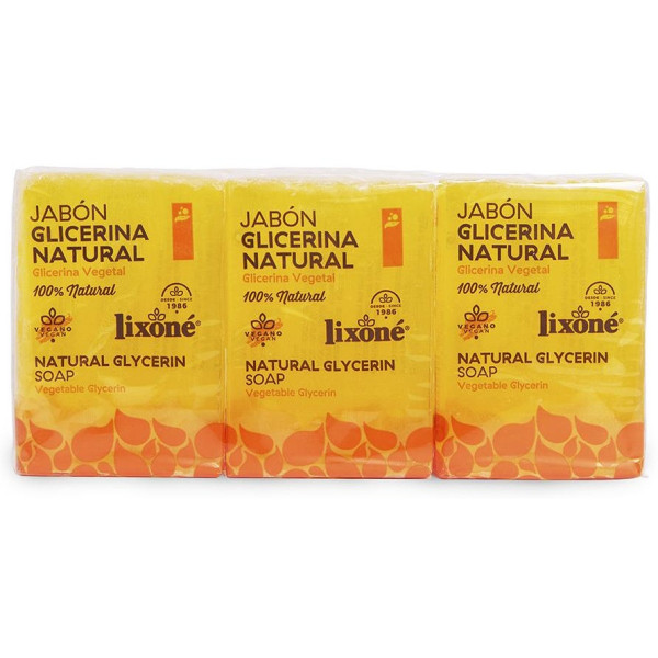 Glicerina Natural Jabón Piel Sensible 3 X 125 Gr