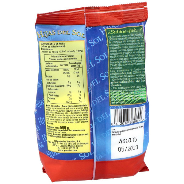Azucar De Abedul 500Gr. Hijas Del Sol