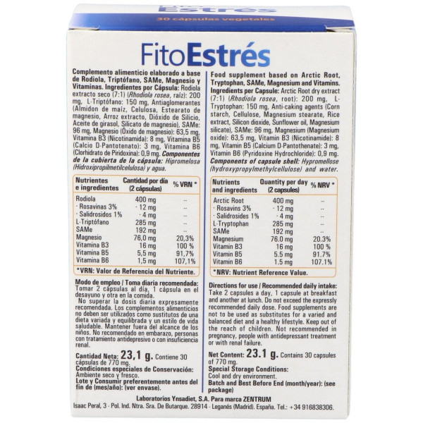 Zentrum Fito Estrés 30Vcaps