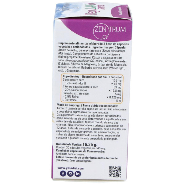 Ynsadiet Zentrum Regulaxol Forte 30 Cápsulas