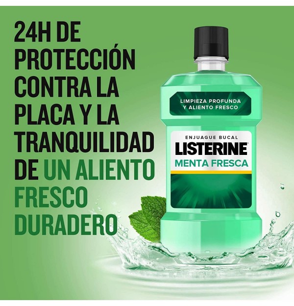 Listerine (1 Envase 500 Ml Sabor Menta Fresca)
