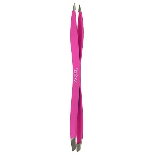 Duply Pinza Depilar De Doble Punta Fina/Oblicua Fucsia 1 U