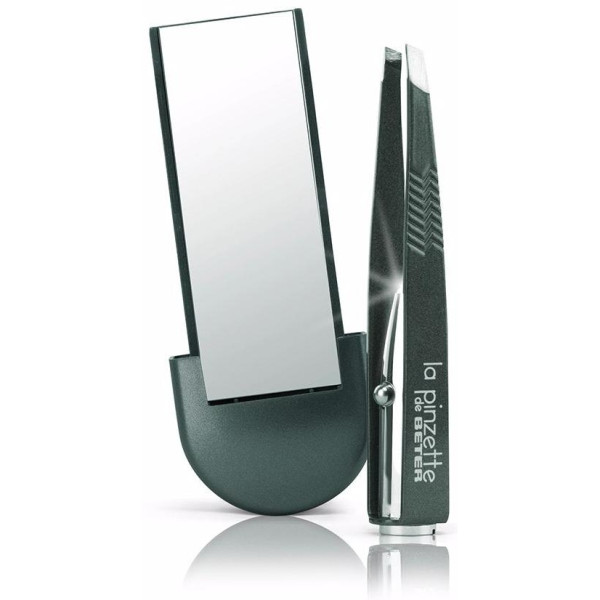 La Pinzette Pinza De Depilar Con Luz Y Espejo Gris 1 U