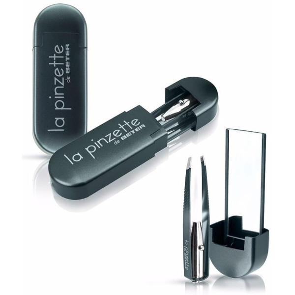La Pinzette Pinza De Depilar Con Luz Y Espejo Gris 1 U