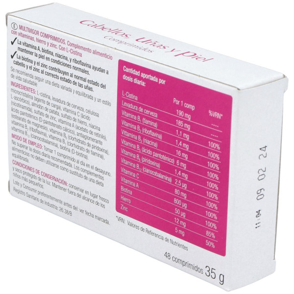 Multivigor Cabello Uñas Y Piel 48Comp.