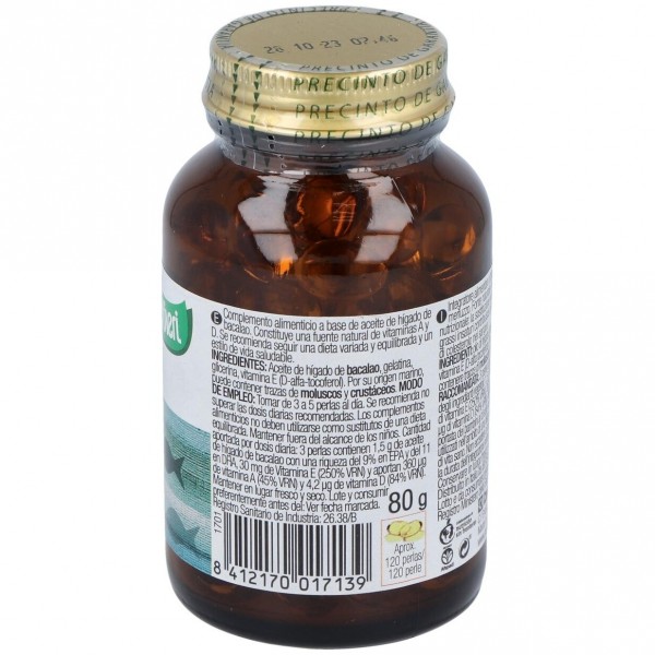 Santiveri Aceite De Hígado De Bacalo, 120 Perlas