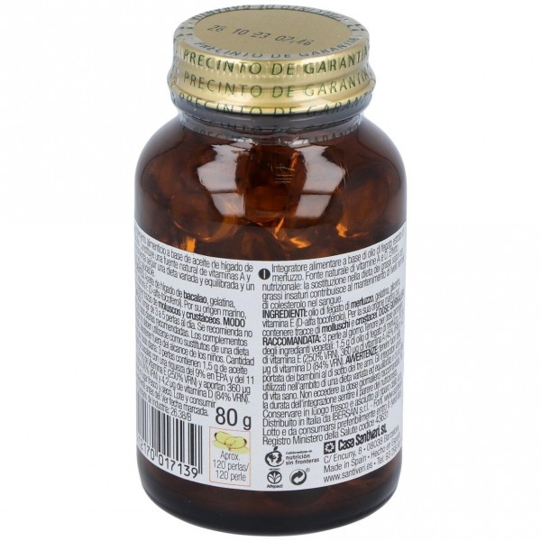 Santiveri Aceite De Hígado De Bacalo, 120 Perlas