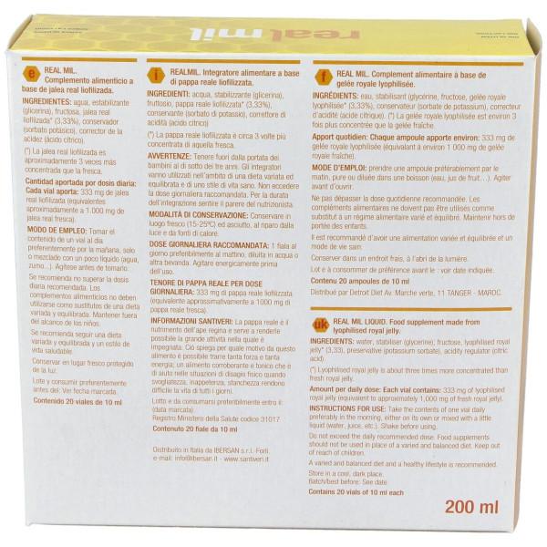 Santiveri Real Mil Jalea Real 20 Viales