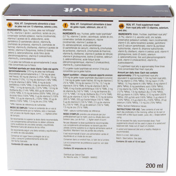 Santiveri Realvit Vitaminada 20 Viales