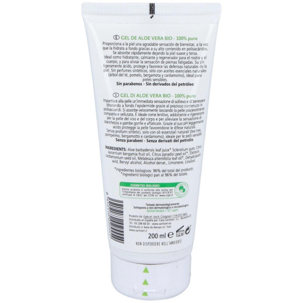Santiveri Gel Aloe Vera Bio 200Ml