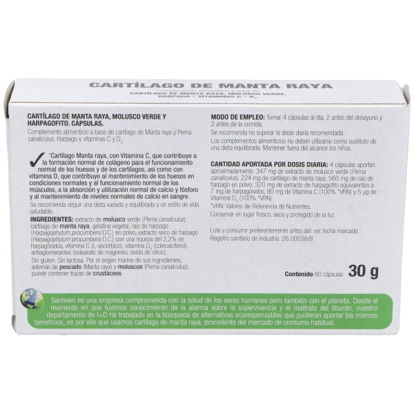 Artrosin Cartilago Manta Raya 60Cap.