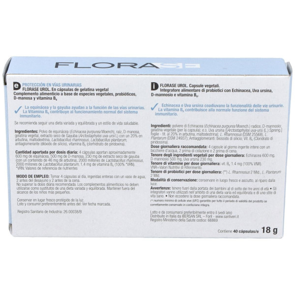 Santiveri Florase Urol 40 Caps