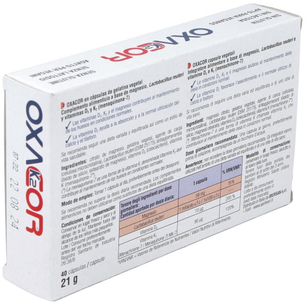 Oxacor K2 40 Capsulas