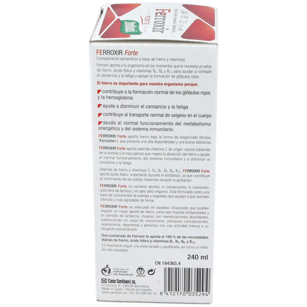 Ferroxir Forte Jarabe 240Ml.