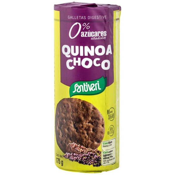 Galletas Digestive Quinoa Choco 0% Azucares 175Gr