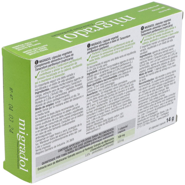 Santiveri Migradol (Tanacetum) Capsulas