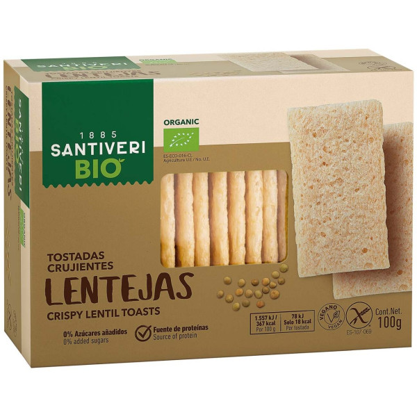 Santiveri Tostadas Ligeras Lentejas Bio 100G