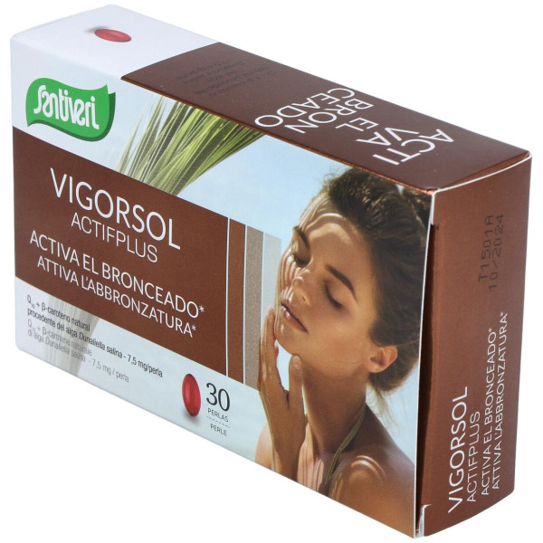 Santiveri Vigorsol Active Plus Para Activar El Bronceado 30 Perlas