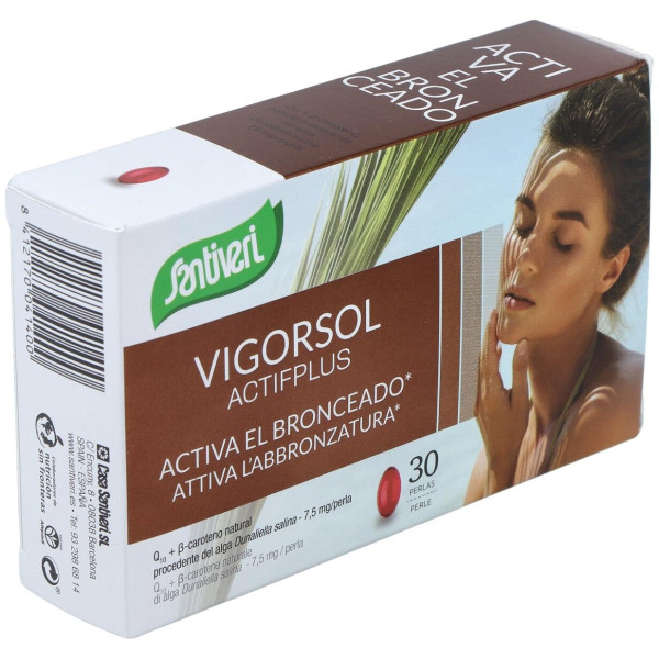 Santiveri Vigorsol Active Plus Para Activar El Bronceado 30 Perlas
