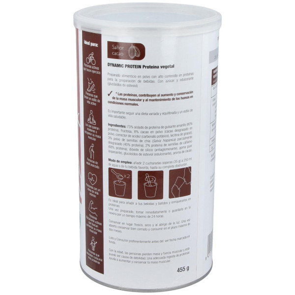 Dynamic Proteina Vegetal Cacao 455Gr.