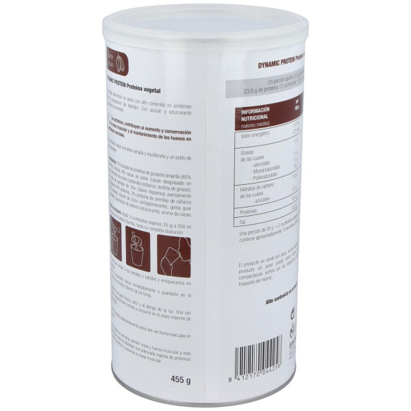 Dynamic Proteina Vegetal Cacao 455Gr.