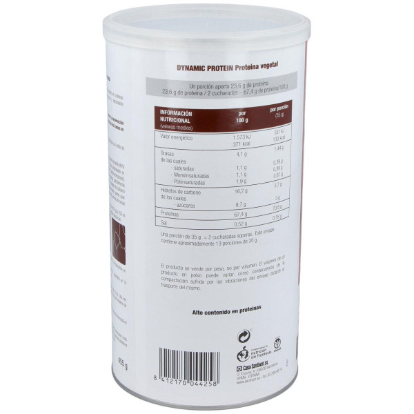 Dynamic Proteina Vegetal Cacao 455Gr.