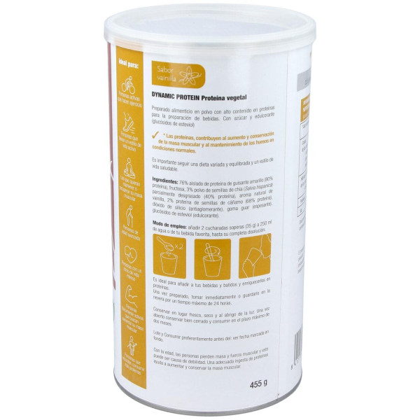 Dynamic Proteina Vegetal Vainilla 455Gr.