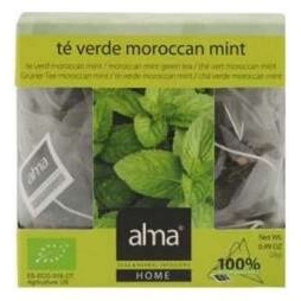 Alma Home Infusión Té Verde Morroco Mint 15 Bolsas