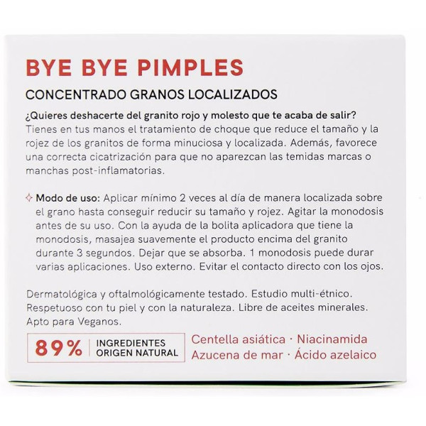 Bye Bye Pimples Concentrado Granos Ampollas 5 X 1 Ml