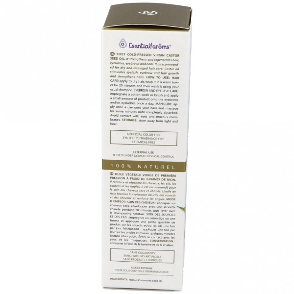 Esential’Arôms Aceite Vegetal De Ricino, 100 Ml