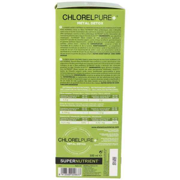 Chlorelpure Metal Detox 500 Ml Intersa
