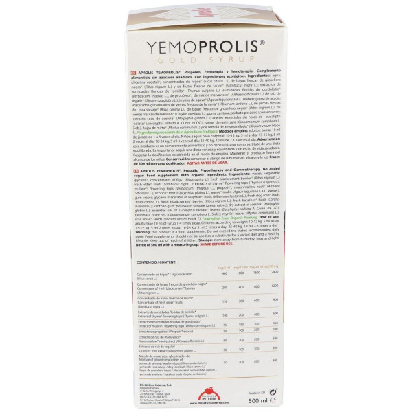 Intersa Aprolis Yemoprolis Gold Syrup 500Ml