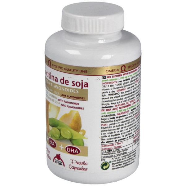 Lecitina De Soja Con Flavonoides 1200Mg.90Perlas