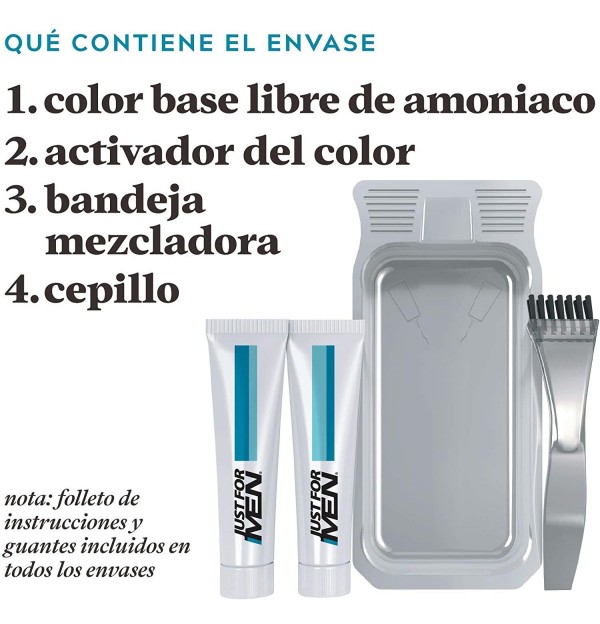 Just For Men Bigote Y Barba - Gel Colorante (1 Envase 30 Ml Color Moreno)