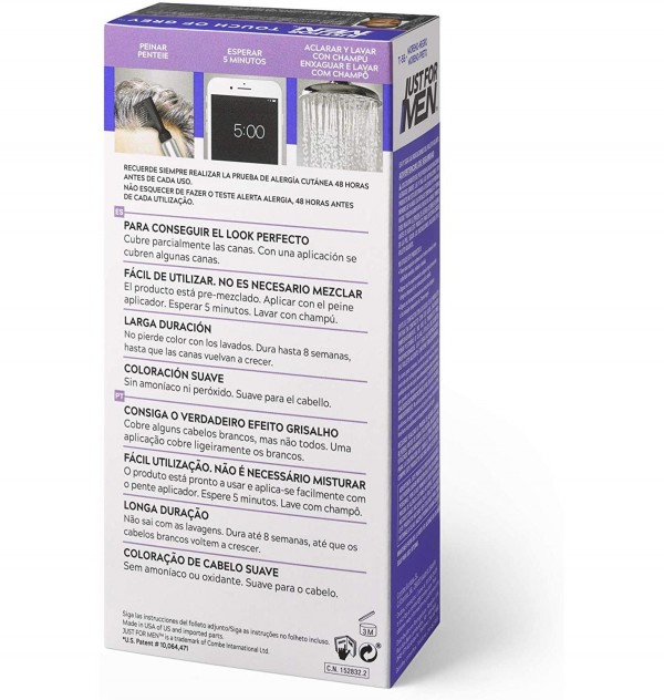 Touch Of Grey Moreno-Negro (1 Envase 40 G Tono Moreno-Negro)