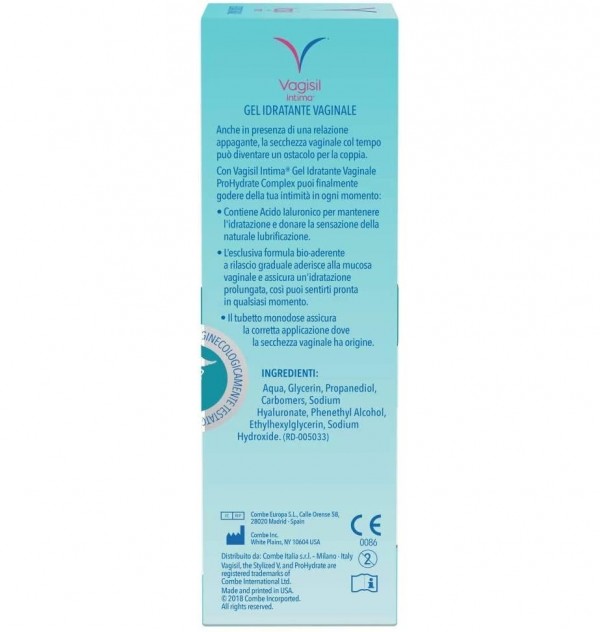 Vagisil Gel Hidratante Interno (6 Aplicadores 5 G)