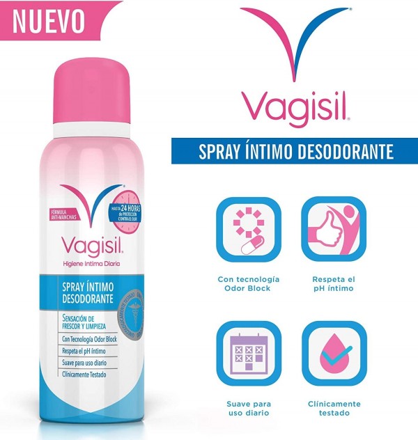 Vagisil Spray Desodorante Intimo 24 h. 125 ml. - Vagisil