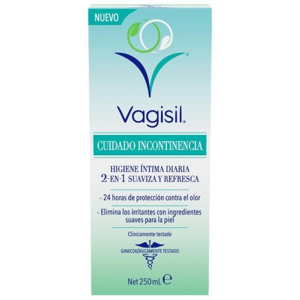 Vagisil Cuidado Incontinencia Higiene Íntima 2 En 1 Suaviza Y Refresca 250Ml