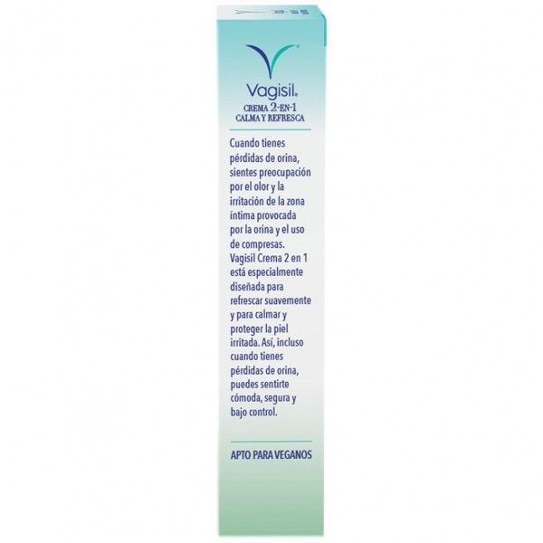 Vagisil Cuidado Incontinencia Crema 2-En-1 Calma Y Refresca 30G