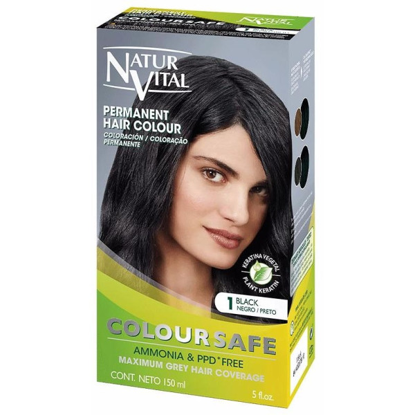 Coloursafe Tinte Permanente 1 Negro 150ml - Naturvital