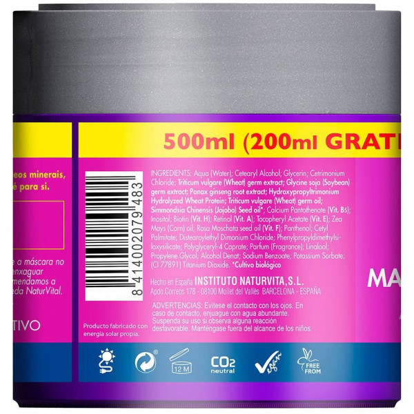 Mascarilla Anticaída Tratamiento Capilar Antirotura 500 Ml