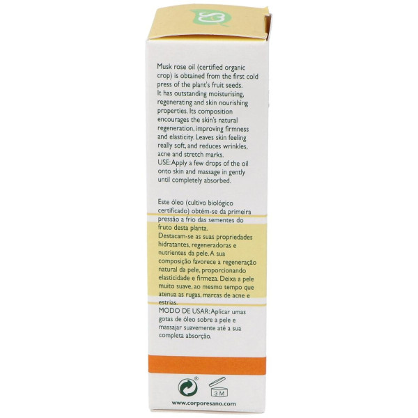 Aceite De Rosa Mosqueta Bio 100% Puro 30Ml.