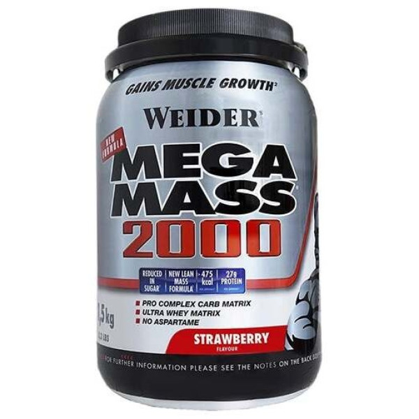 Weider Mega Mass 2000 Fresa 1,5Kg.