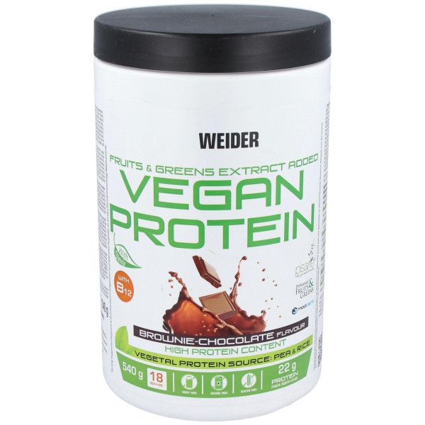 Weider Suplemento Alimenticio Vegan Protein Chocolate 540G