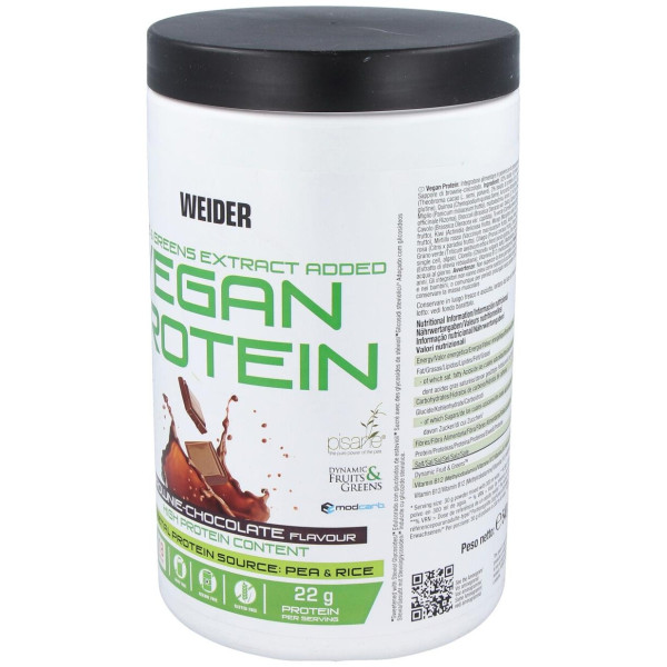 Weider Suplemento Alimenticio Vegan Protein Chocolate 540G